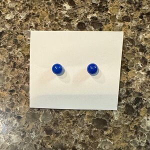 Bright Royal Blue Stud Earrings